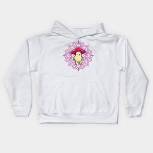 Psychedelic Mushroom Mandala Kids Hoodie